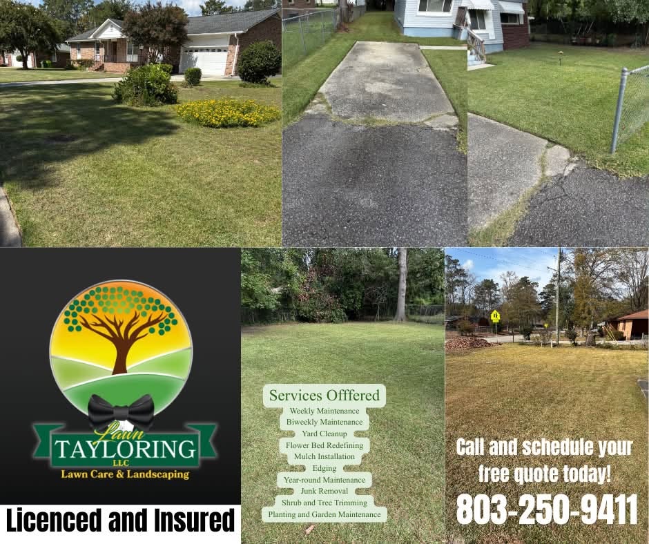 Lawn Tayloring completed work — multiple properties